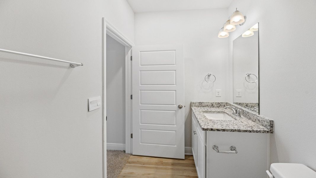 Representative unfurnished interior of a home built from the The Hawthorne by D.R. Horton in Meadows at Rehwinkel, Crawfordville (Image 17).