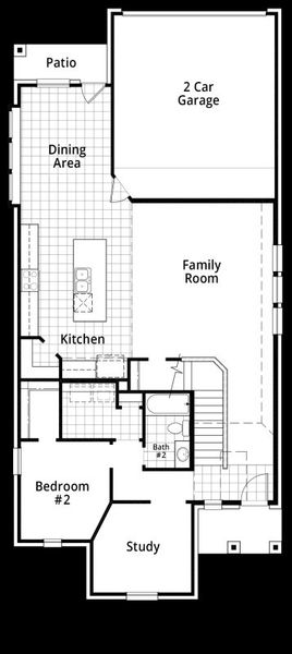 2D floor plan layout of this home in Wellington, Haslet, TX (Image 4). 2D floor plan layout of this home in Wellington, Haslet, TX (Image 4).