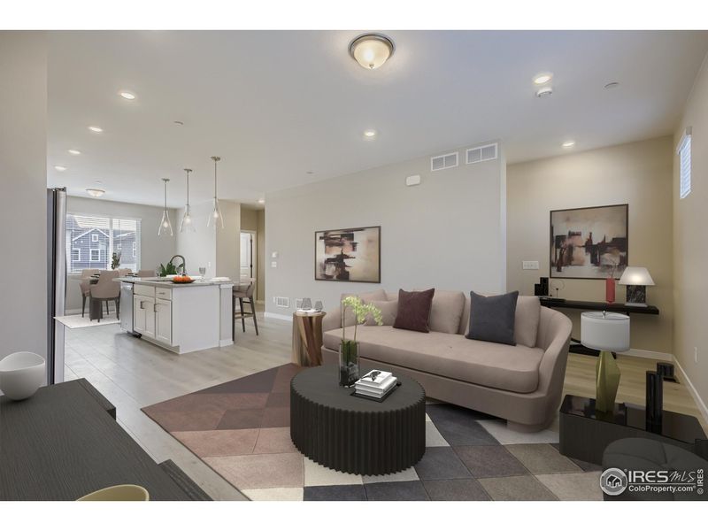 Furnished interior view inside a new home in Waterfield, Fort Collins (Image 7).