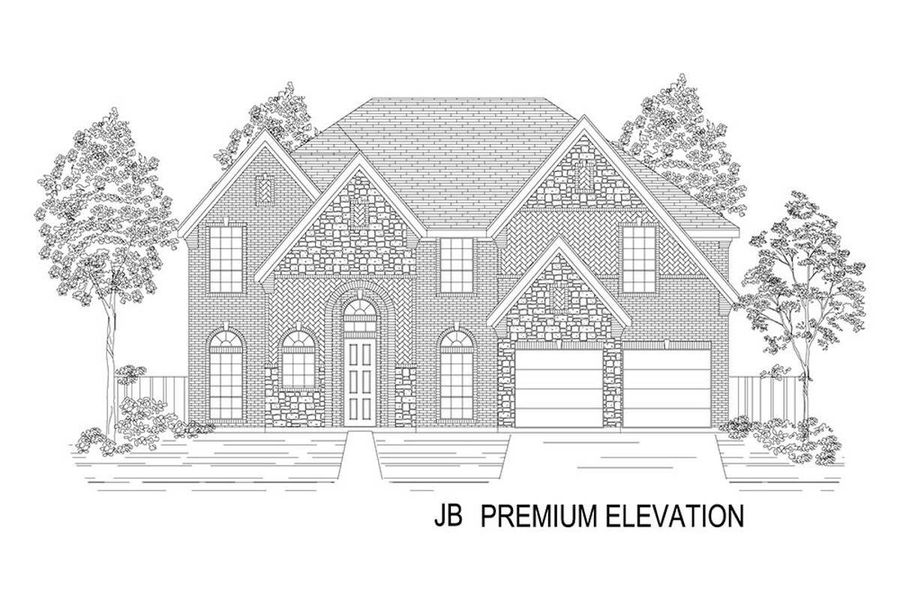 Representative rendering of the exterior for the Regency 2F (w/Game) by First Texas Homes (Image 15).