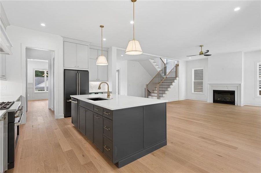 Furnished interior view inside a new home in , Atlanta (Image 6).