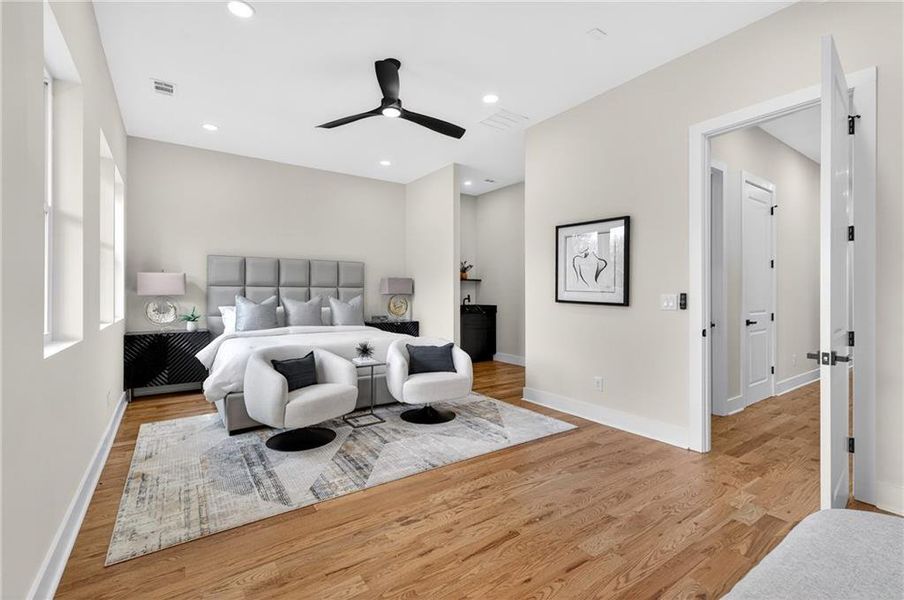 Furnished interior view inside a new home in , Atlanta (Image 17).