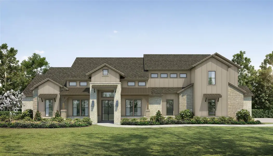 Front exterior of a new home in , Montgomery, TX, highlighting curb appeal (Image 2).