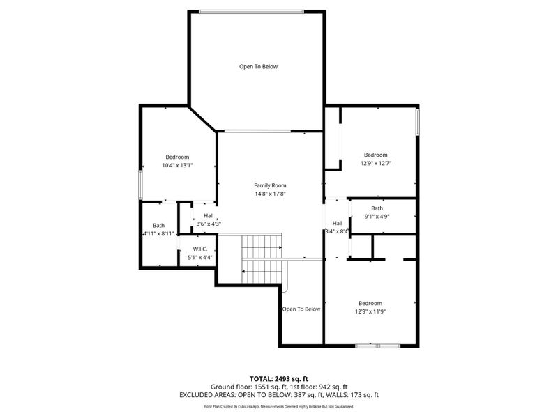 Second Level Floor Plan