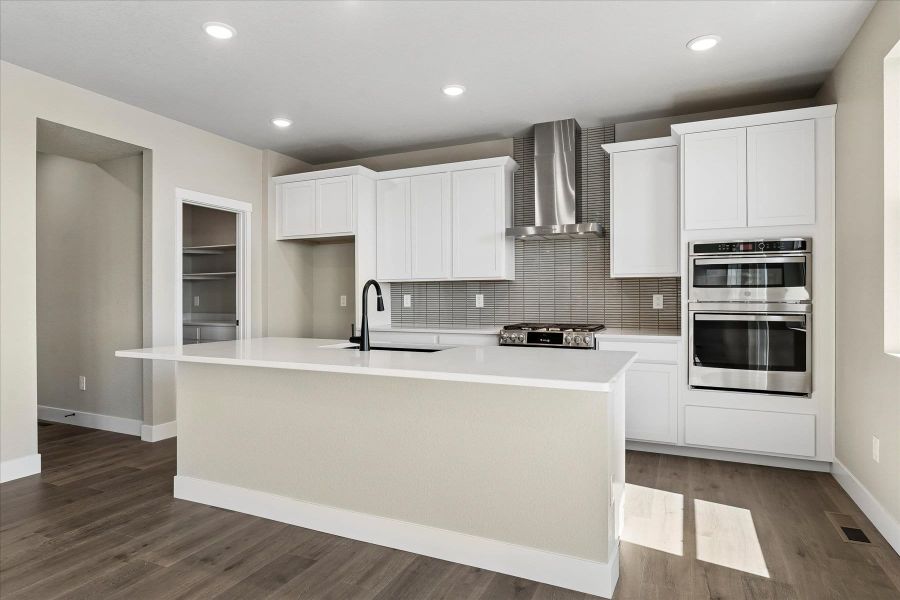 Furnished interior view inside a new home in Trails at Aspen Ridge-3, Colorado Springs (Image 9).