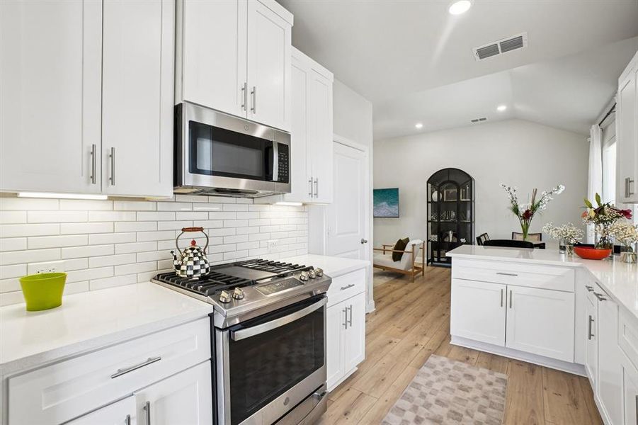 Furnished interior view inside a new home in Symmetry 37s, Frisco (Image 24).