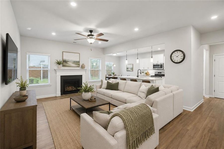 Furnished interior view inside a new home in , Cartersville (Image 5). Furnished interior view inside a new home in , Cartersville (Image 5).