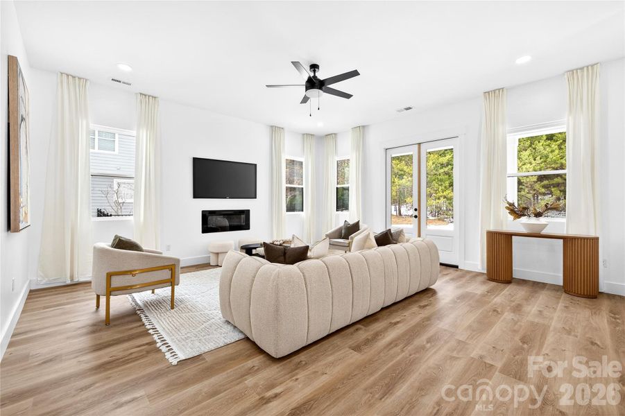 Furnished interior view inside a new home in , Hickory (Image 8).
