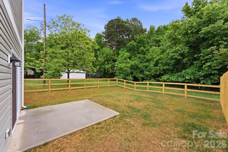 Fenced Backyard