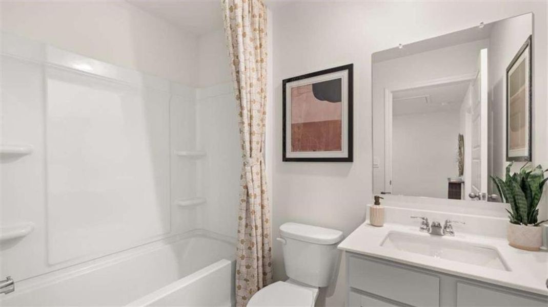 Furnished interior view inside a new home in The Gables at Agricultural Village, Perry (Image 41).