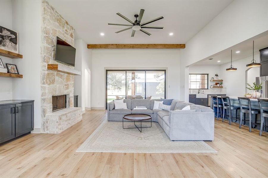 Furnished interior view inside a new home in , Weatherford (Image 17).
