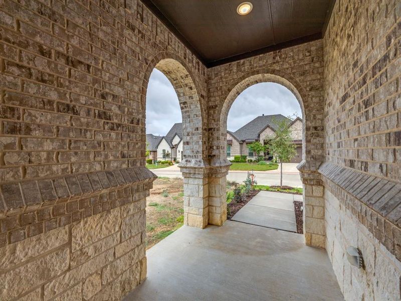 Exterior details and patio area of a home in Ladera at the Reserve, Mansfield (Image 25).