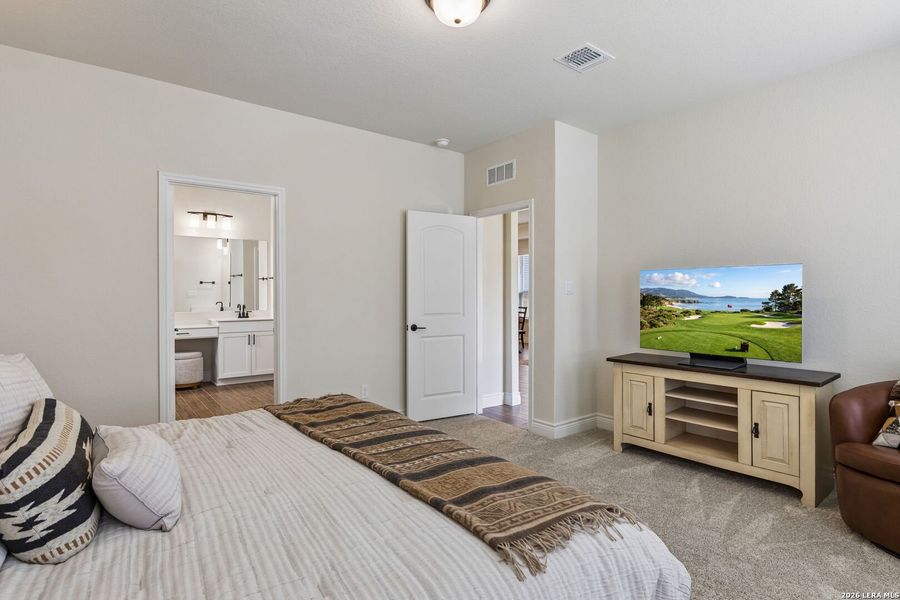 Furnished interior view inside a new home in Sendero at Veramendi, New Braunfels (Image 15).