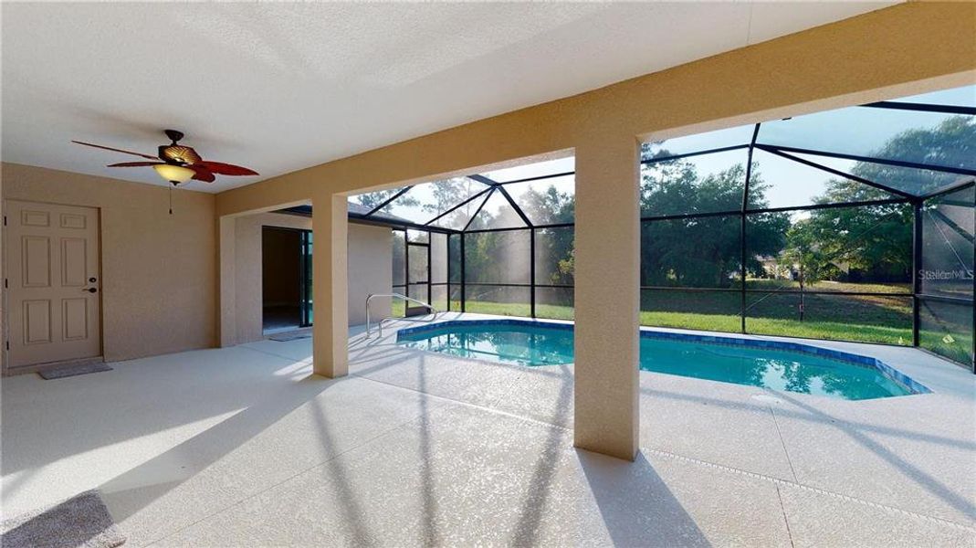 Exterior details and patio area of a home in , North Port (Image 29).