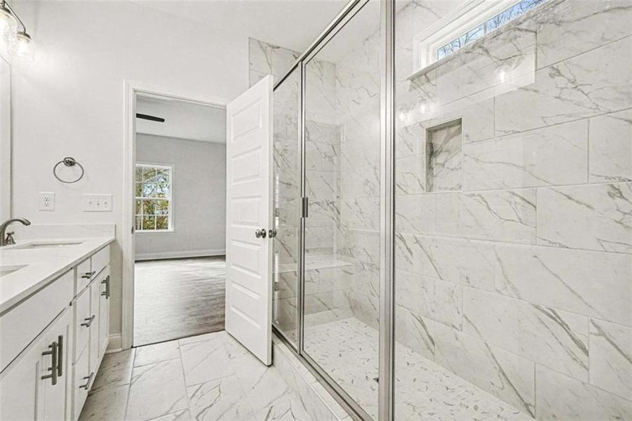 Furnished interior view inside a new home in , Douglasville (Image 11). Furnished interior view inside a new home in , Douglasville (Image 11).