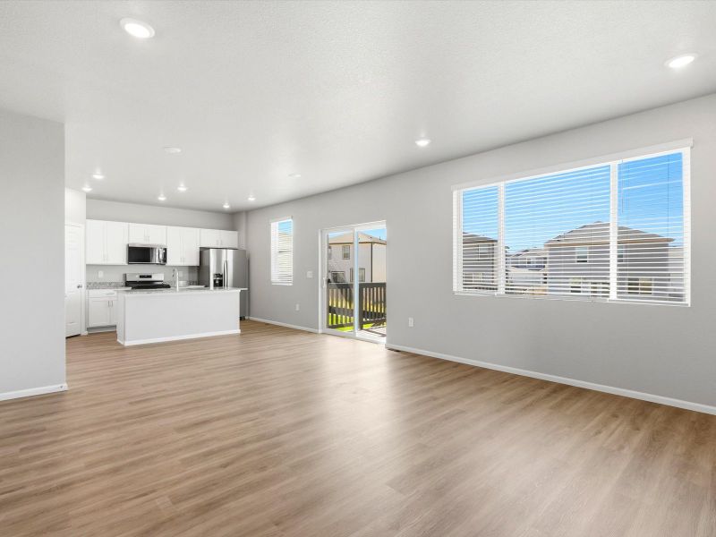 Spacious, unfurnished interior of a new home in Lorson Ranch : The Springs Collection, Colorado Springs (Image 12). Spacious, unfurnished interior of a new home in Lorson Ranch : The Springs Collection, Colorado Springs (Image 12).