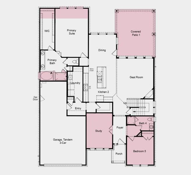 Additional Highlights Include: Media Room, Guest Bed and Bath on Main Floor, Study, and Extended Primary Suite with Drop In Tub in Primary Bath