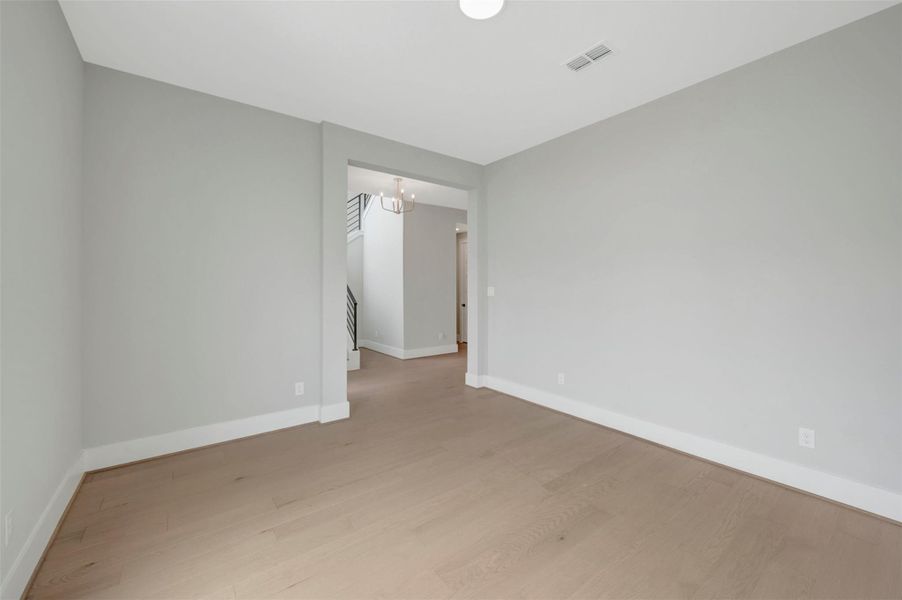 Spacious, unfurnished interior of a new home in Easthaven at Bridgeland Central - Horizon Collection, Cypress (Image 16). Spacious, unfurnished interior of a new home in Easthaven at Bridgeland Central - Horizon Collection, Cypress (Image 16).