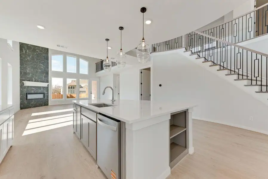 Furnished interior view inside a new home in Trails at Cottonwood Creek, Rowlett (Image 5).