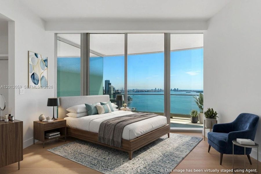Furnished interior view inside a new home in , Miami (Image 13).
