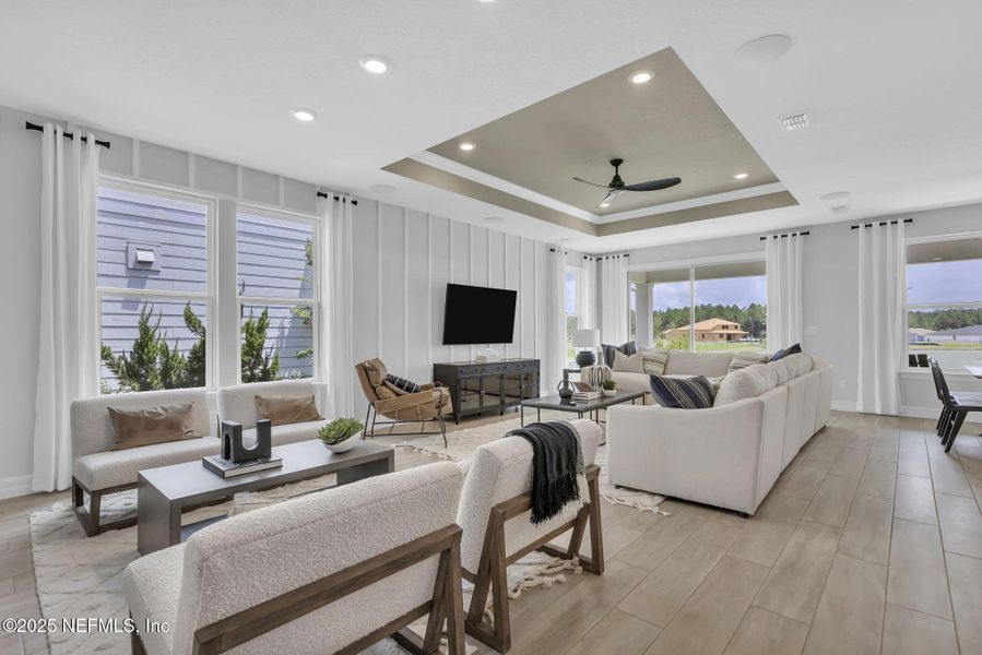 Furnished interior view inside a new home in Double Branch, Middleburg (Image 4). Furnished interior view inside a new home in Double Branch, Middleburg (Image 4).