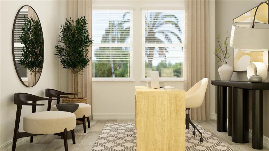 Furnished interior view inside a new home in Two Rivers, Zephyrhills (Image 2). Furnished interior view inside a new home in Two Rivers, Zephyrhills (Image 2).