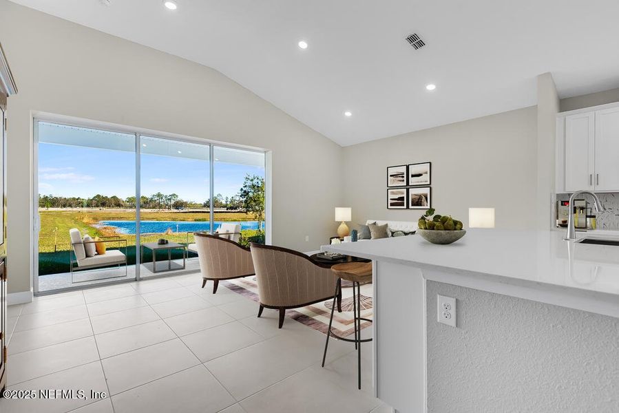 Furnished interior view inside a new home in Colbert Landings, Palm Coast (Image 10).