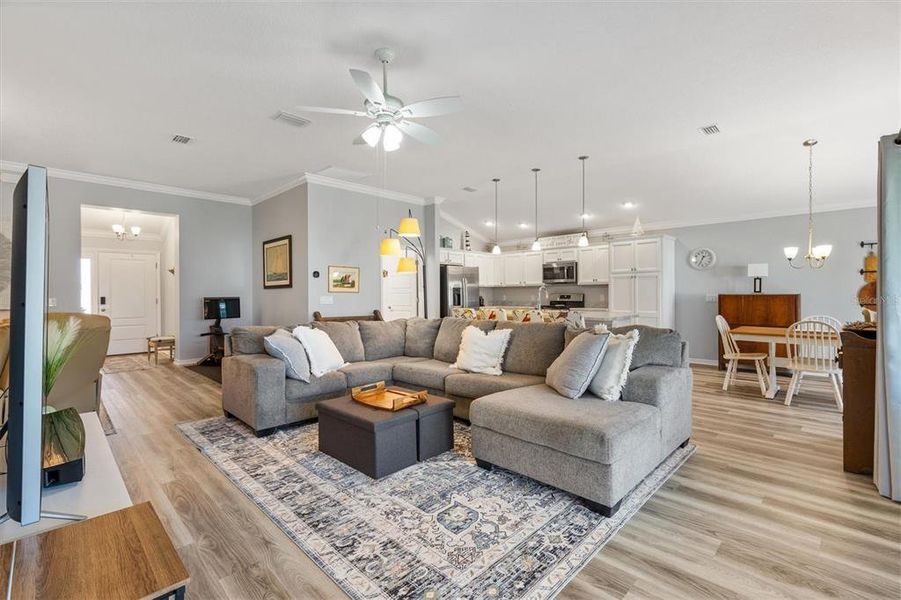 Furnished interior view inside a new home in , The Villages (Image 7).