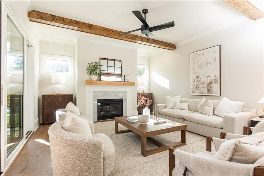 Furnished interior view inside a new home in , Atlanta (Image 15).