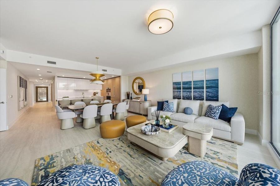 Furnished interior view inside a new home in , Tampa (Image 9).