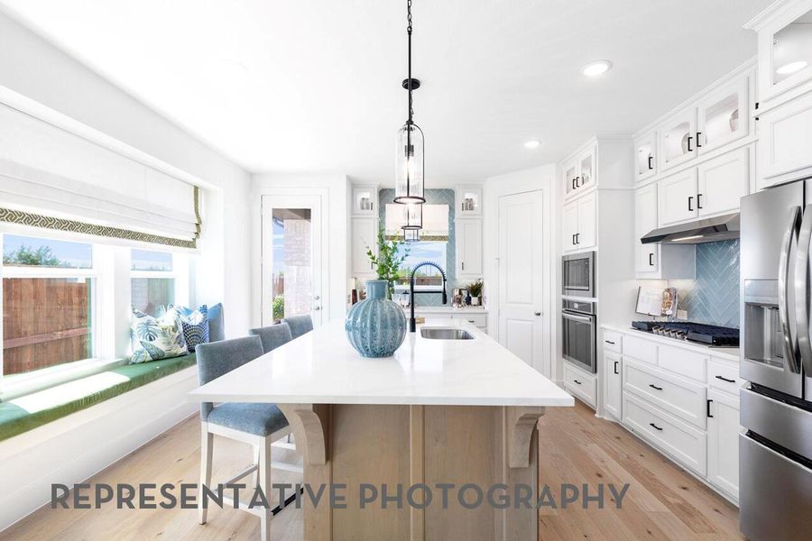 Furnished interior view inside a new home in Wolf Ranch, Georgetown (Image 13).