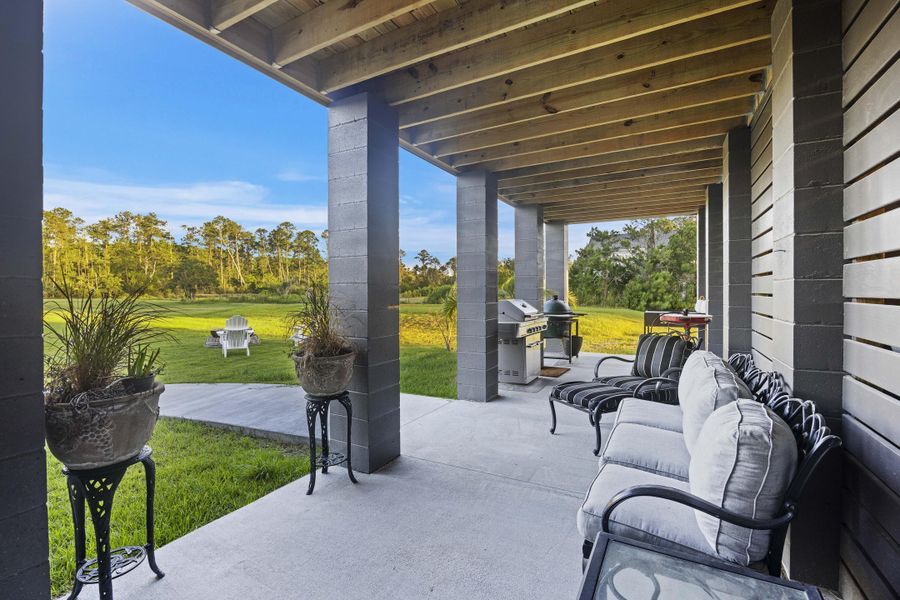 Furnished interior view inside a new home in , Meggett (Image 46).
