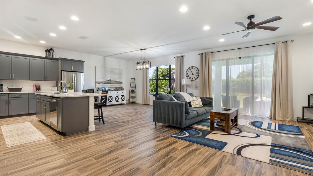 Furnished interior view inside a new home in , Loxahatchee (Image 15).
