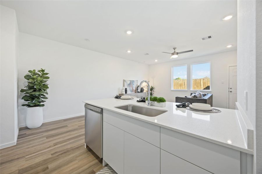 Furnished interior view inside a new home in Mansfield Estates, Houston (Image 13).