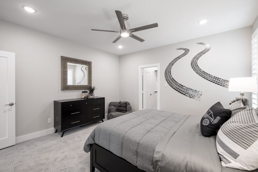 Representative furnished interior of a home built from the Snyder by Tri Pointe Homes in Harvest Green, Richmond (Image 57).