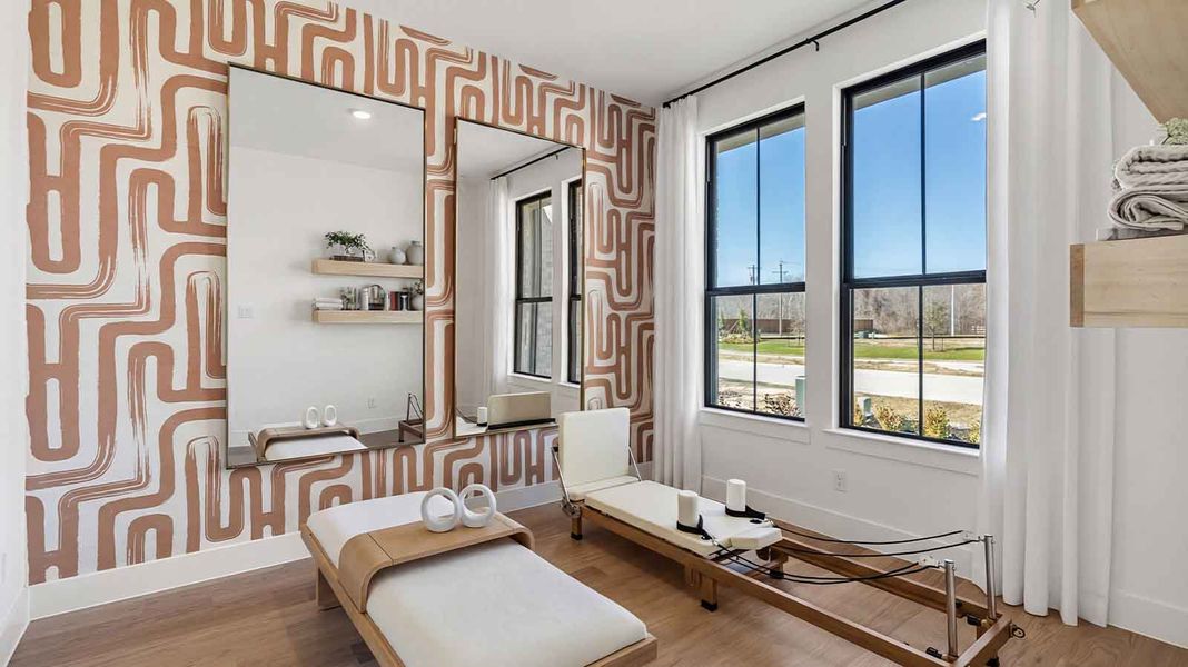 Representative furnished interior of a home built from the Positano by D.R. Horton in Friendswood Trails, Friendswood (Image 16).