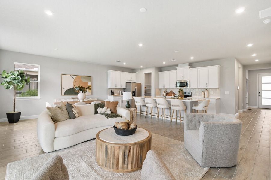 Representative furnished interior of a home built from the Caledon by Mattamy Homes in Windwater, Parrish (Image 7).