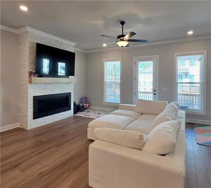 Furnished interior view inside a new home in , Duluth (Image 14). Furnished interior view inside a new home in , Duluth (Image 14).