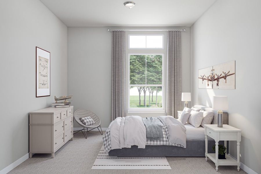 Representative furnished interior of a home built from the Sheldon by Tri Pointe Homes in Park Collection At Wolf Ranch, Georgetown (Image 7).