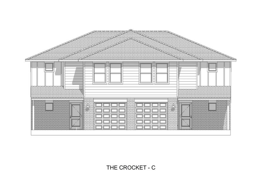 Exterior rendering of this home design in Tejas Pointe, Harker Heights, TX (Image 3).