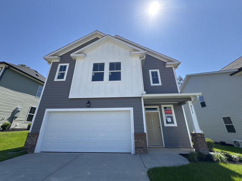 Front exterior of a new home in Forrest Bluff, North Augusta, SC, highlighting curb appeal (Image 14).
