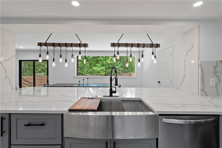 Furnished interior view inside a new home in , Atlanta (Image 11).