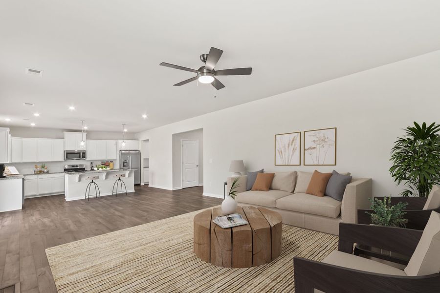 Furnished interior view inside a new home in Zanes Creek, Inman (Image 2).