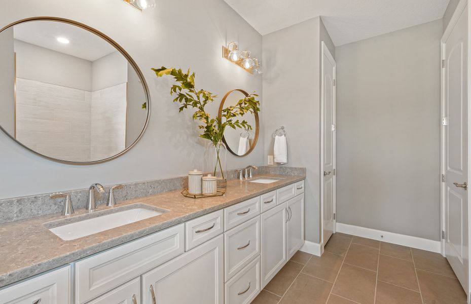 Owner's Bathroom with Dual Vanities