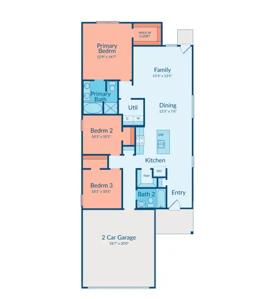 2D floor plan layout of this home in Creekhaven, Arcola, TX (Image 2). 2D floor plan layout of this home in Creekhaven, Arcola, TX (Image 2).