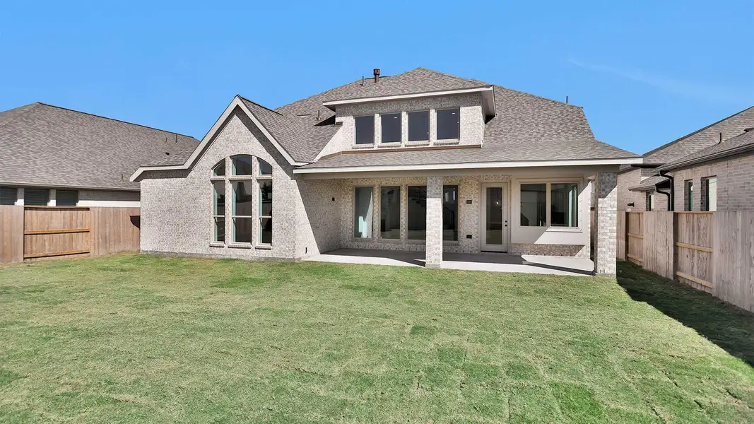 Exterior details and patio area of a home in Meridiana 60', Manvel (Image 2). Exterior details and patio area of a home in Meridiana 60', Manvel (Image 2).