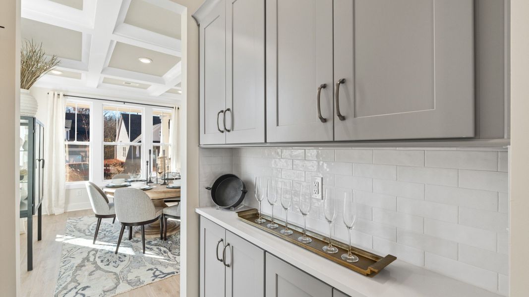 Butlers Pantry of The Middleton Design by DRB Homes