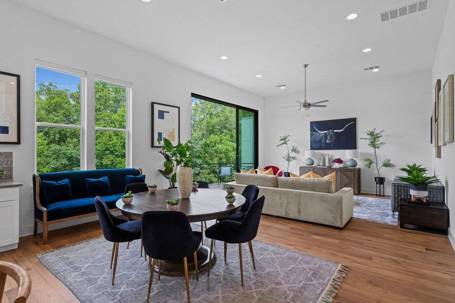 Furnished interior view inside a new home in Agave, Austin (Image 6).