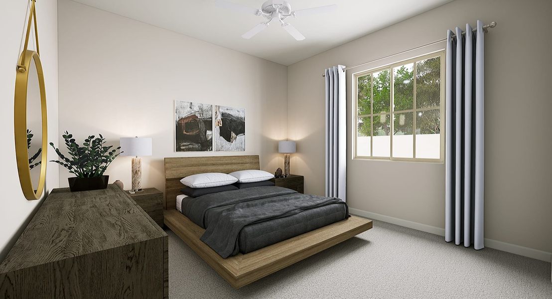 Representative furnished interior of a home built from the Calderwood Plan 4504 by Tri Pointe Homes in Waterston Central, Gilbert (Image 26).