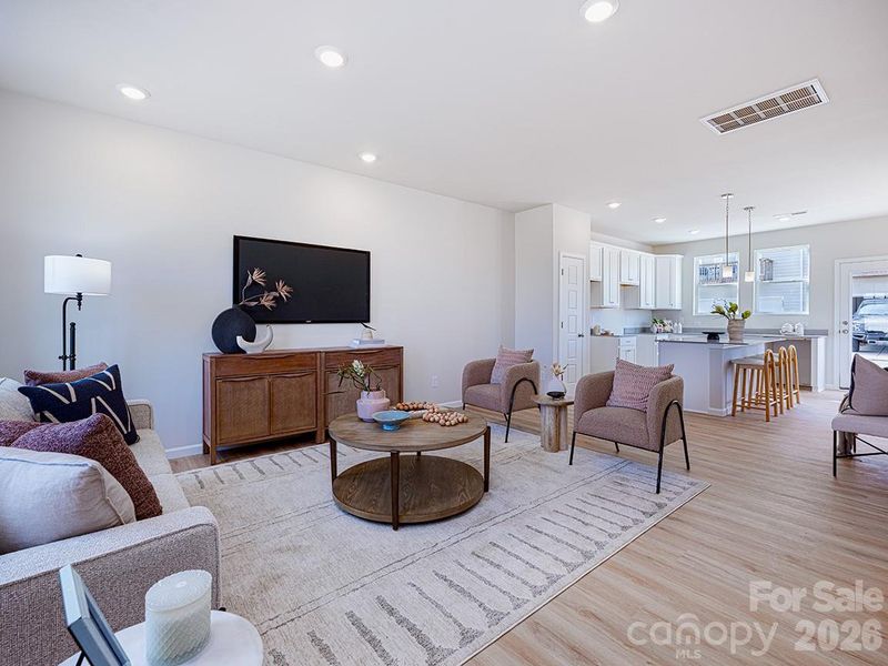 Furnished interior view inside a new home in The Crossing at Cramerton Mills, Cramerton (Image 12).